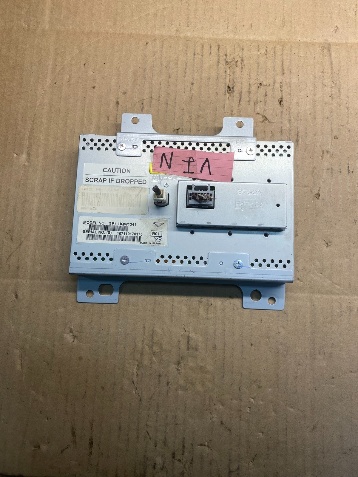 2010 Lincoln Mkz Navigation Radio Display Screen Module AB74543