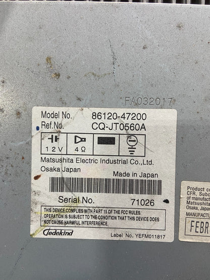 2006 to 2009 Toyota Prius OEM Radio AM/FM CD Player Oem y7612 DG7