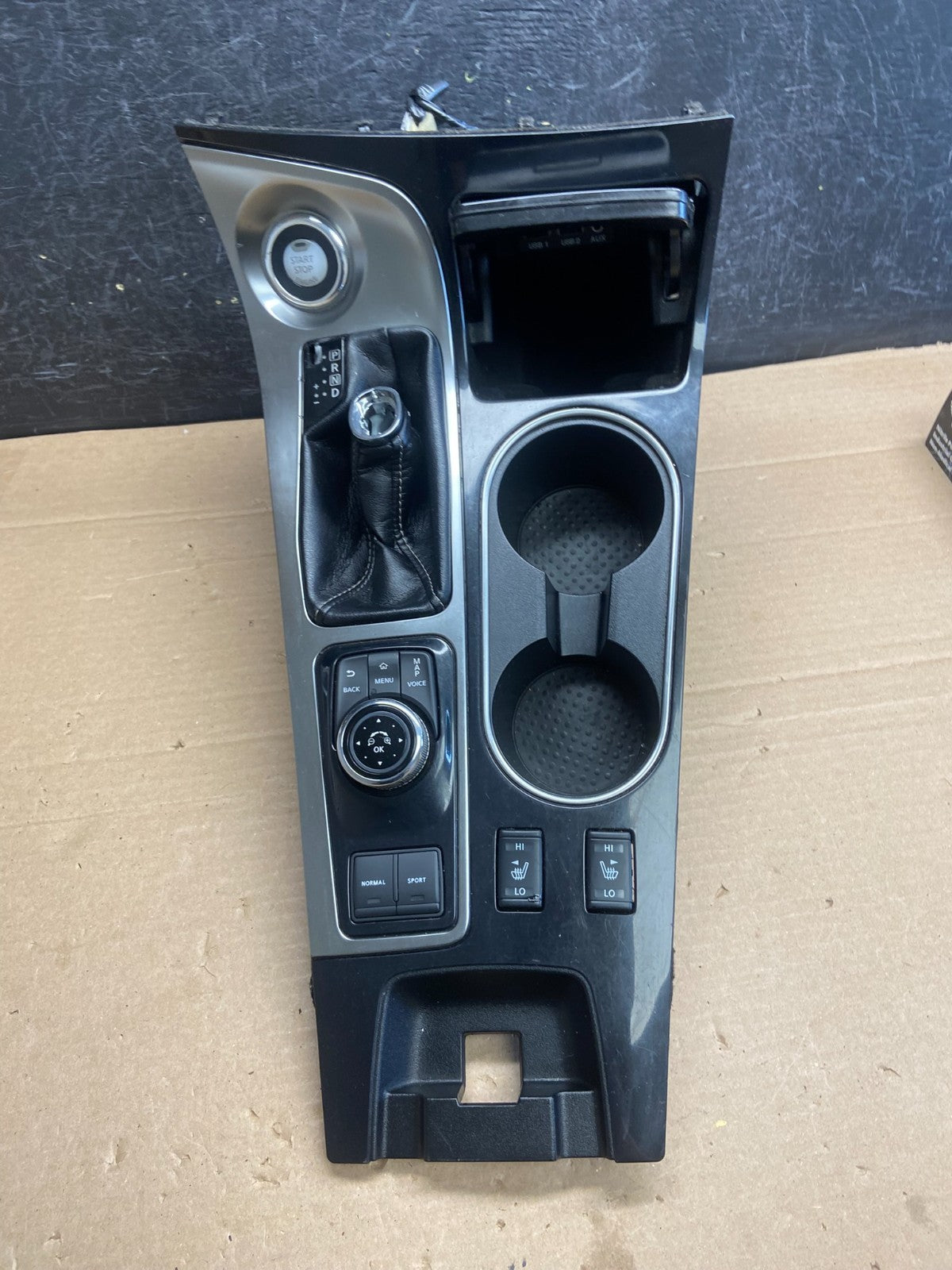 2016 to 2019 Nissan Maxima Climate Control Shifter Floor Bezel Trim OE AG5171 DG2
