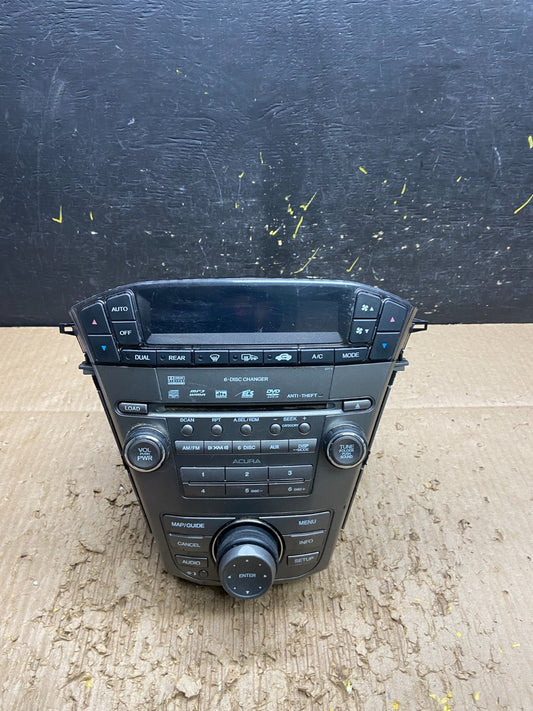 2007 to 2009 Acura Mdx Radio Stereo 6 CD Player Climate Control Pan OEM W0089 DG0
