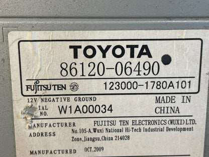 2007 to 2009 Toyota Camry Radio CD Player Climate Control Bezel AF5589 DG10