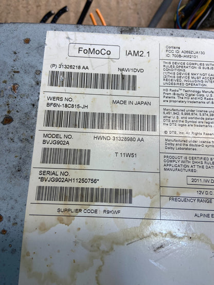 2012 to 2015 Jaguar XJ XJL Radio GPS Information Receiver OEM z0565 DG6