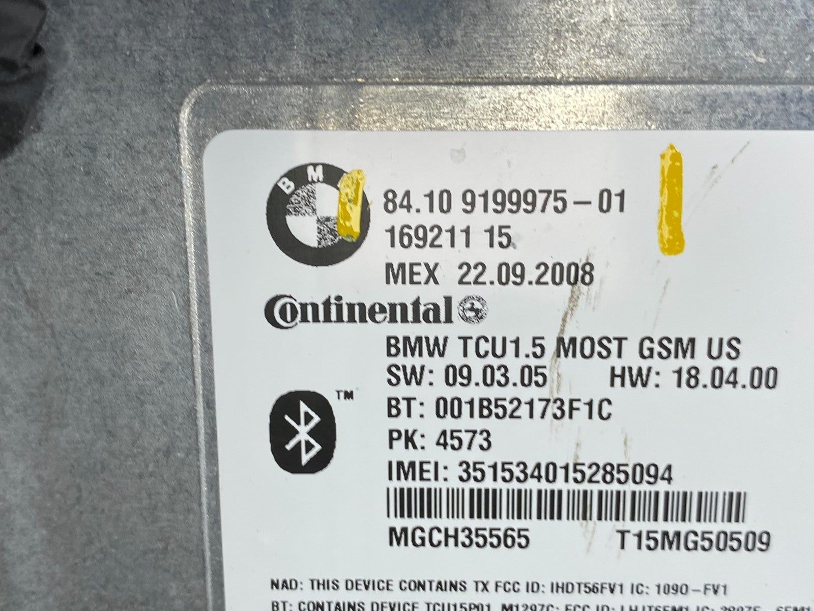 2006 to 2010 Bmw Bluetooth  Control Module Computer Telematics OEM T6421 DG5