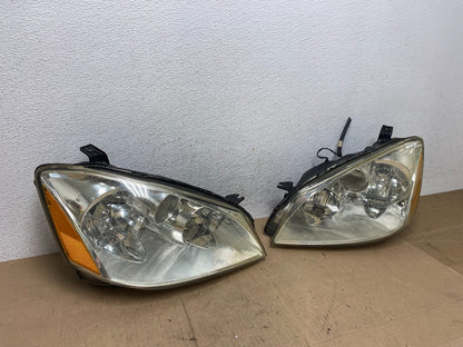 2002 to 2004 Nissan Altima Left+Right Side Set Halogen Headlights AE6886 DW2