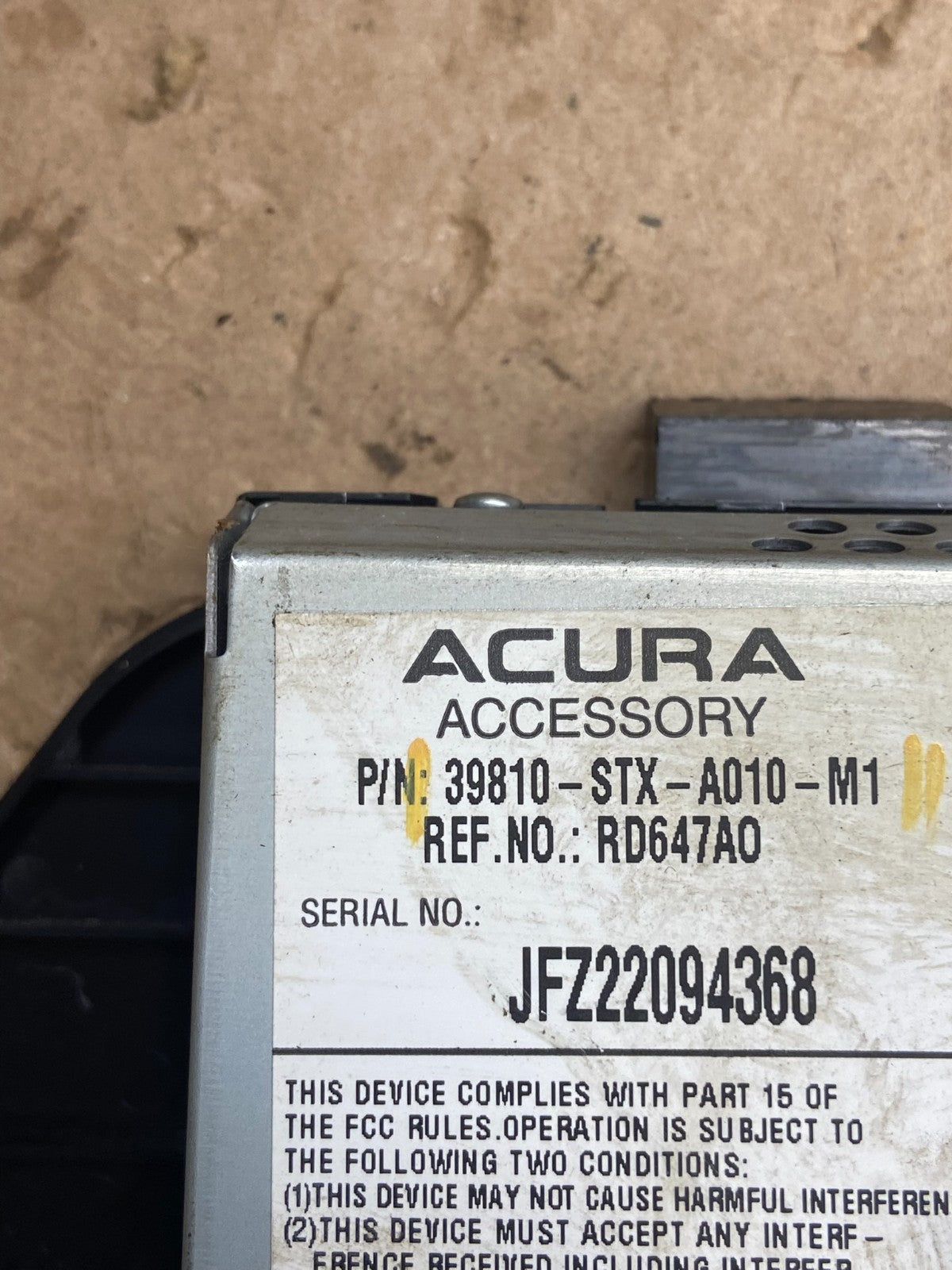 2007-2009 Acura Mdx Radio Screen Display Navi Navigation Receiver OEM Z1642 DG6