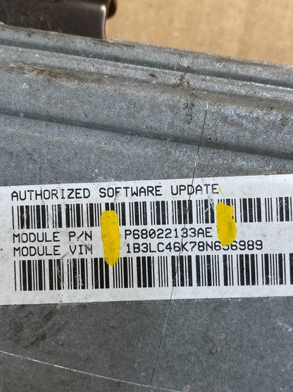 2007 2008 Chrysler Avenger Sebring Engine Computer P68022133AE ECM ECU ac0424 DG2