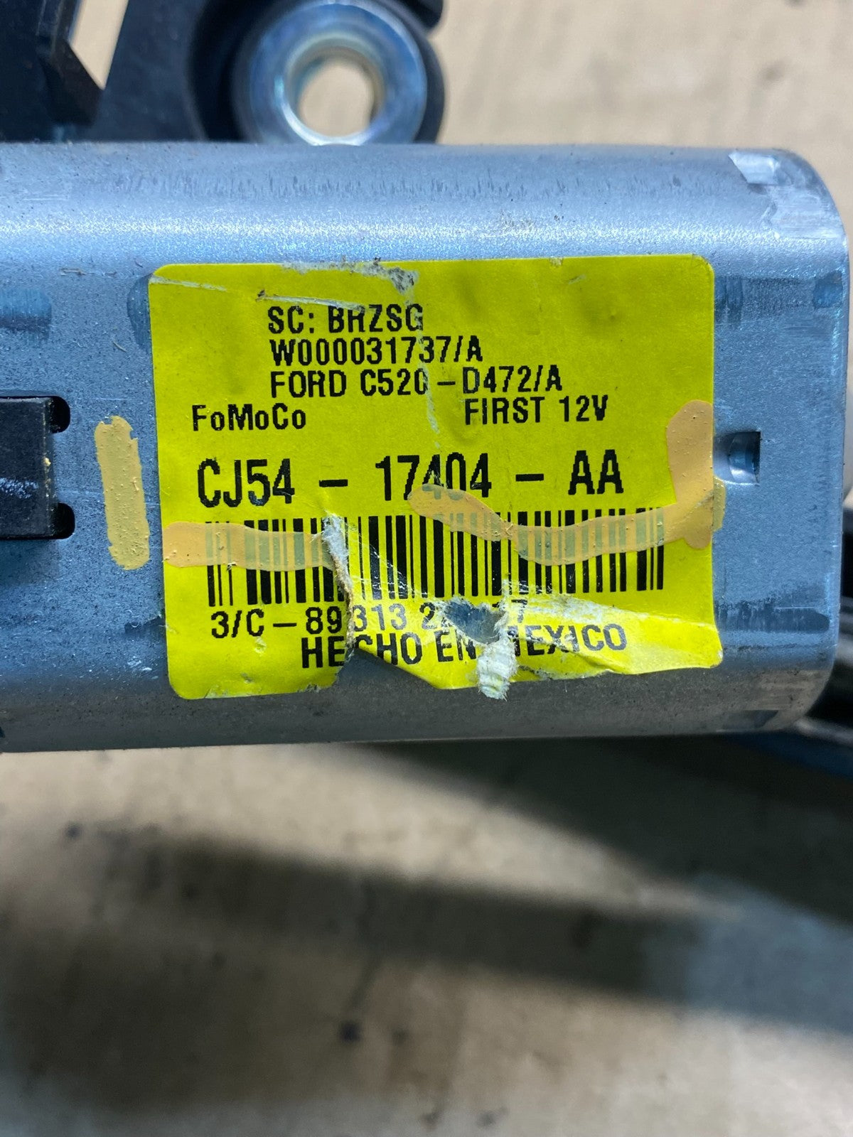 2013 to 2019 Ford Escape Rear Windshield Wiper Motor AG3595 DG6