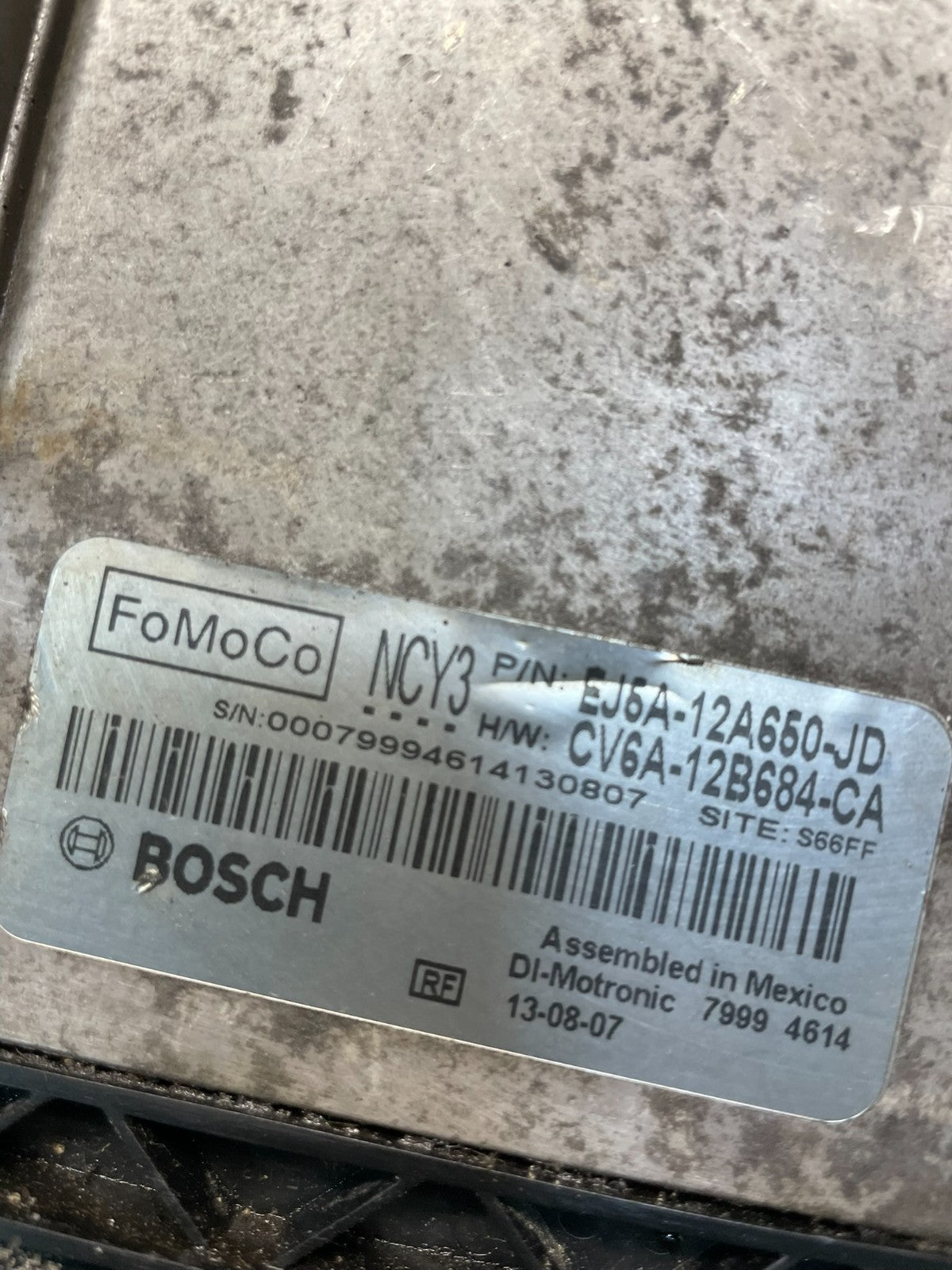 2013 - 2016 Ford Escape Taurus Engine Control Unit ECU Computer Module S8387 DG3