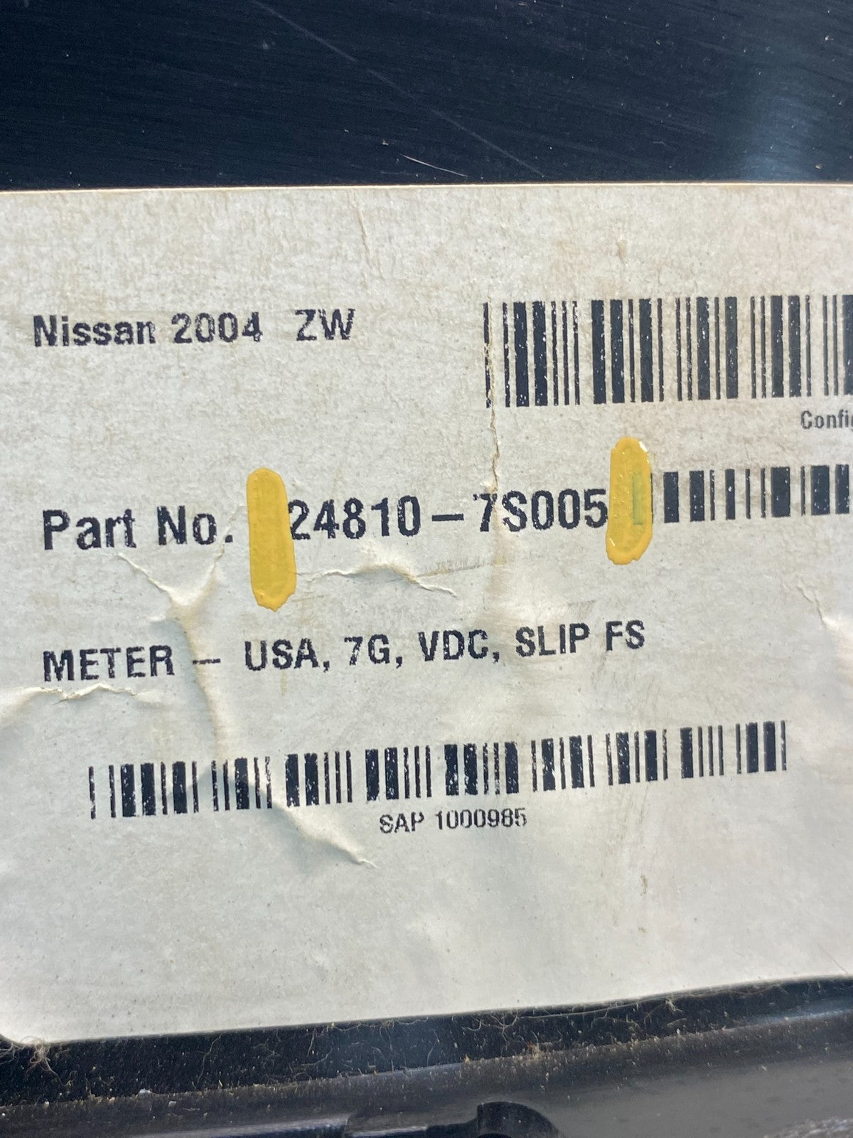 2004 to 2005 Nissan Titan Speedometer Cluster Gauge Bezel AD1662 DG5