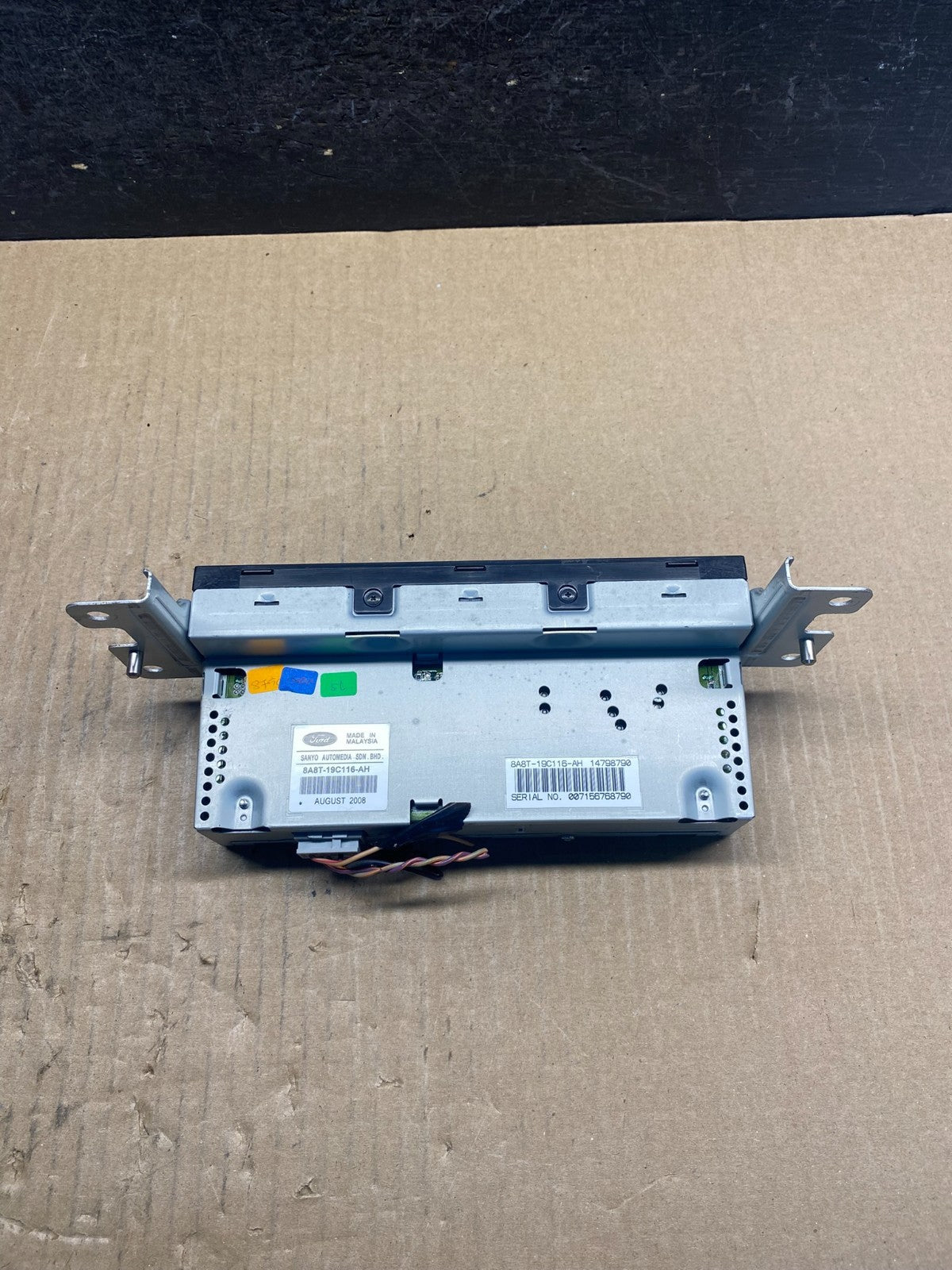 2011-2012 Ford Flex Radio Information Display Screen ag3850 DG5