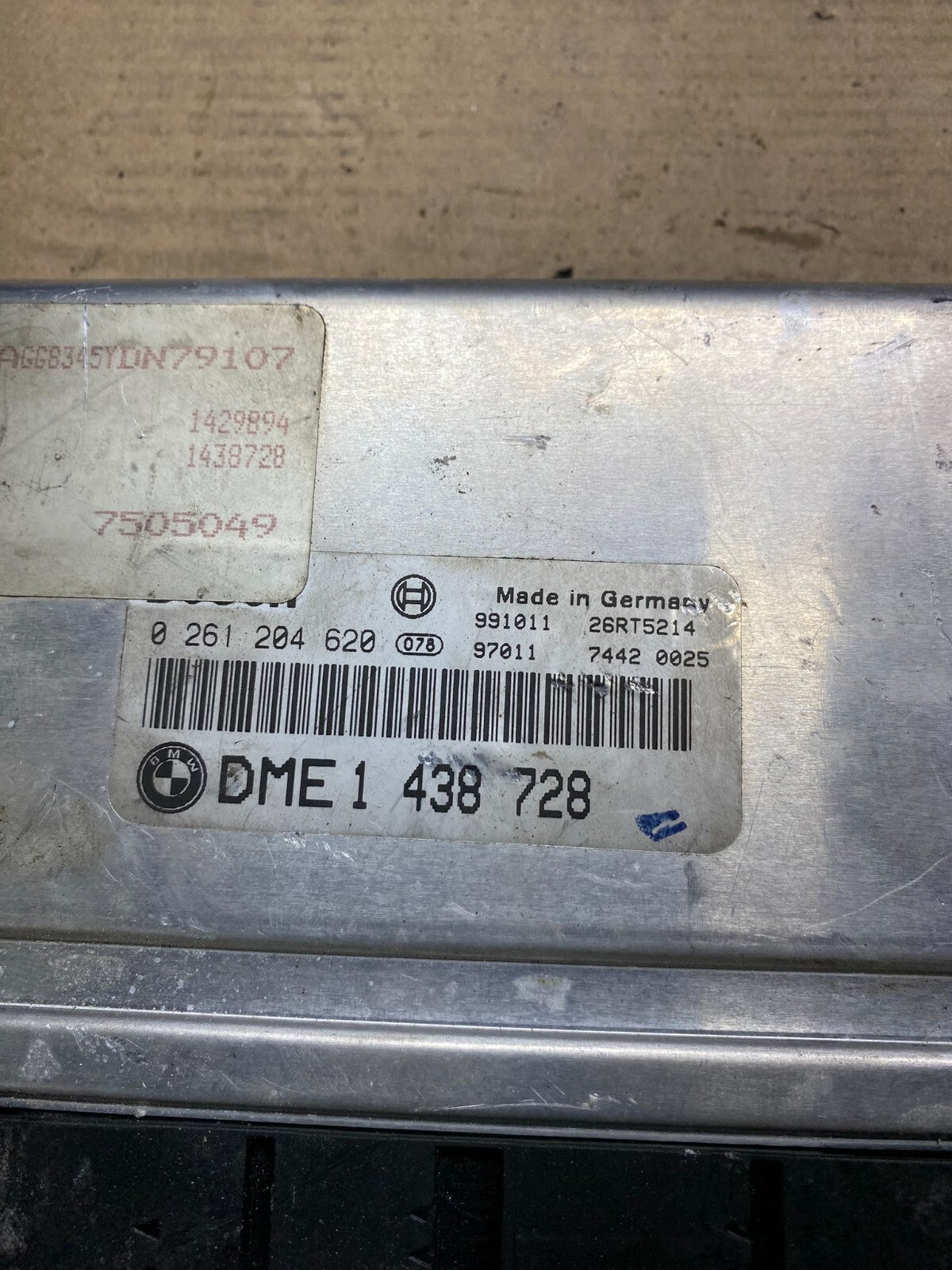 1999 2000 BMW 540i 740i Engine Control Computer Module 7505049 n6833 DG3