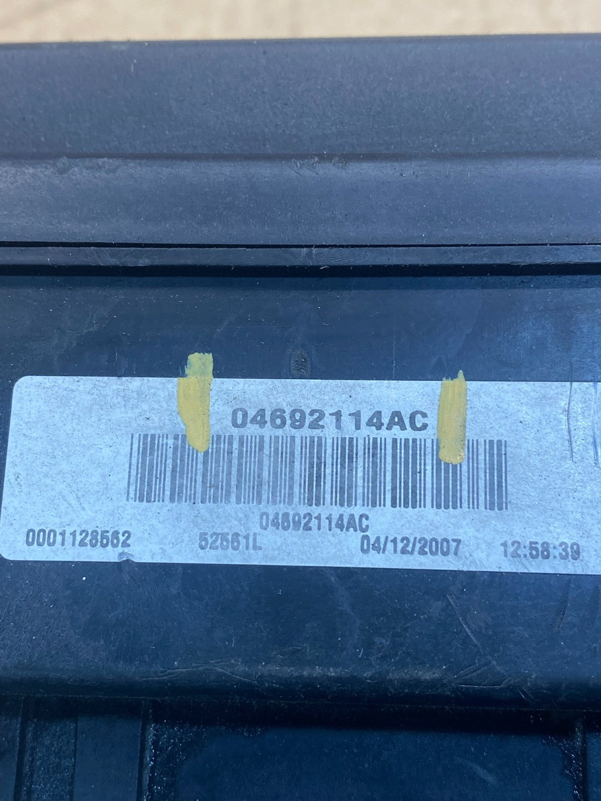 2007 Jeep Grand Cherokee Fuse Box Relay Panel Body Control Module BCM ac7037 DG6