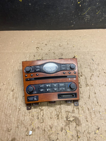 2007 to 2010 Infiniti G35 G37 Radio Player Climate Control Panel Bezel T8791  DG0