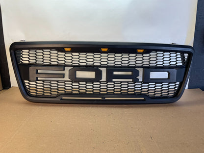 2004 to 2008 Ford F150 Raptor Style Front Upper Grille Grill Black AH0351 DG0