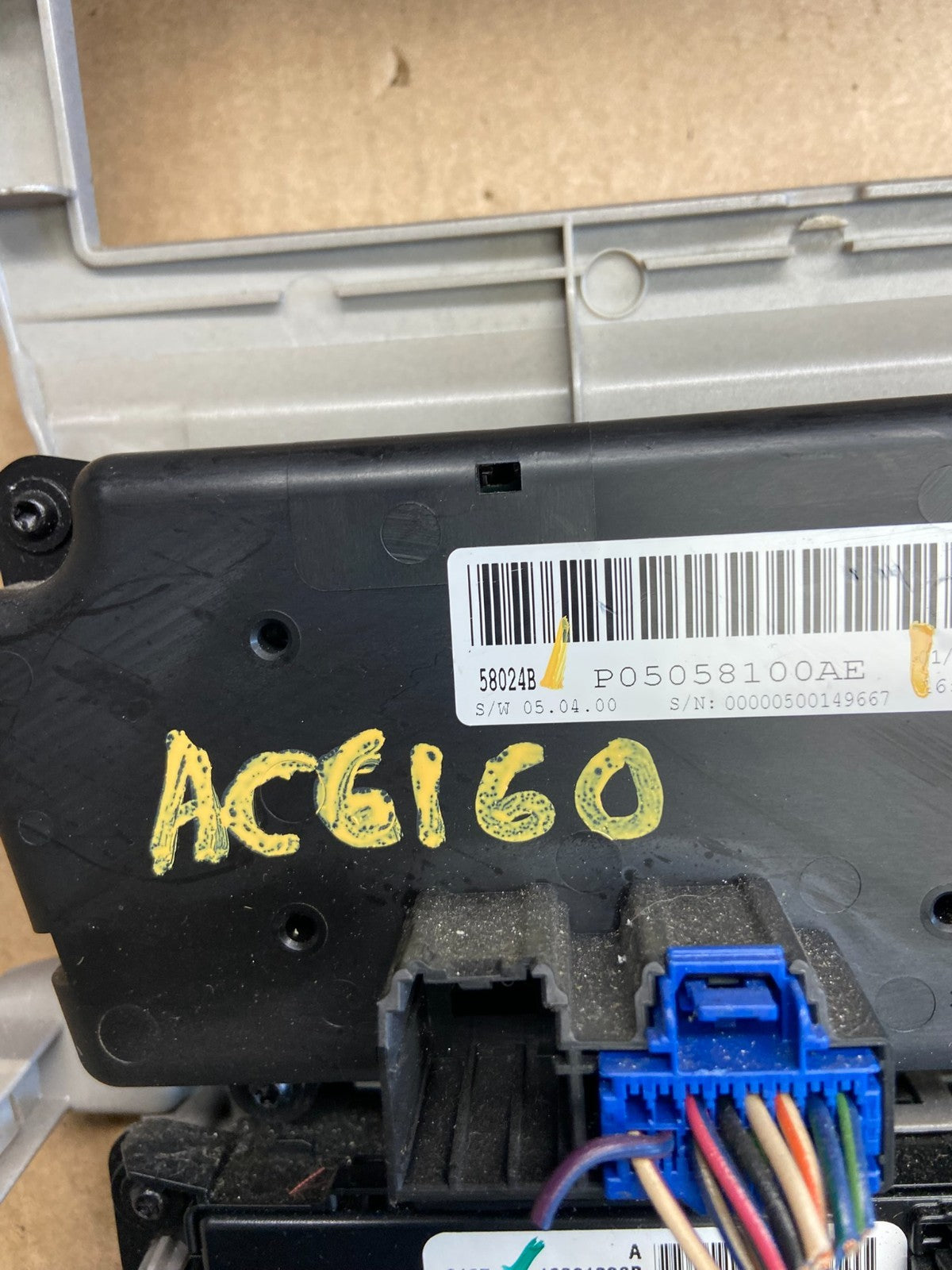 2008 2010 Dodge Avenger Center Dash A/C AC Climate Control Bezel Trim AC6160 DG5