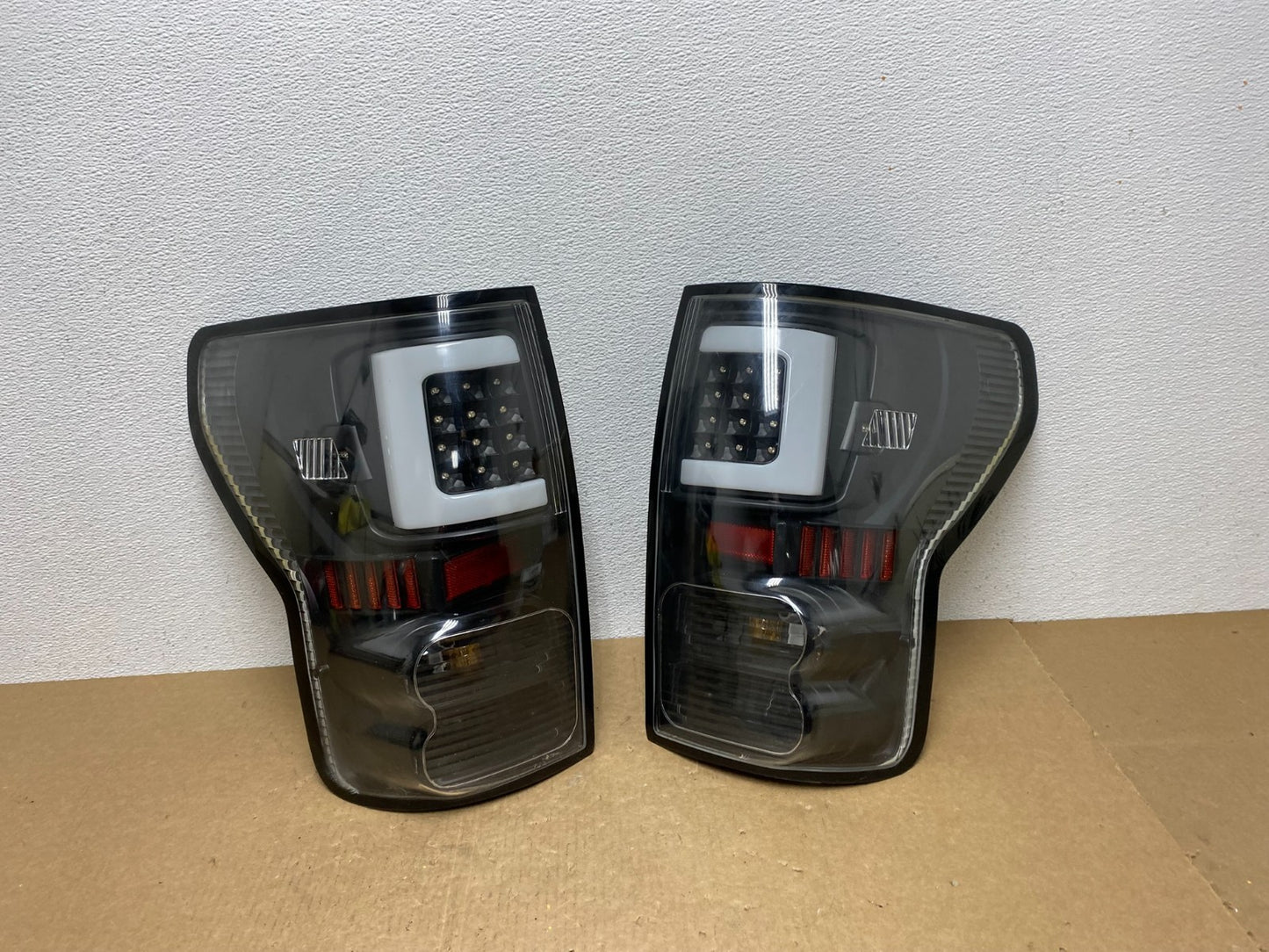 2015 to 2017 Ford F150 Left+Right Side Full LED Black Tail Lights AC1261 DG0