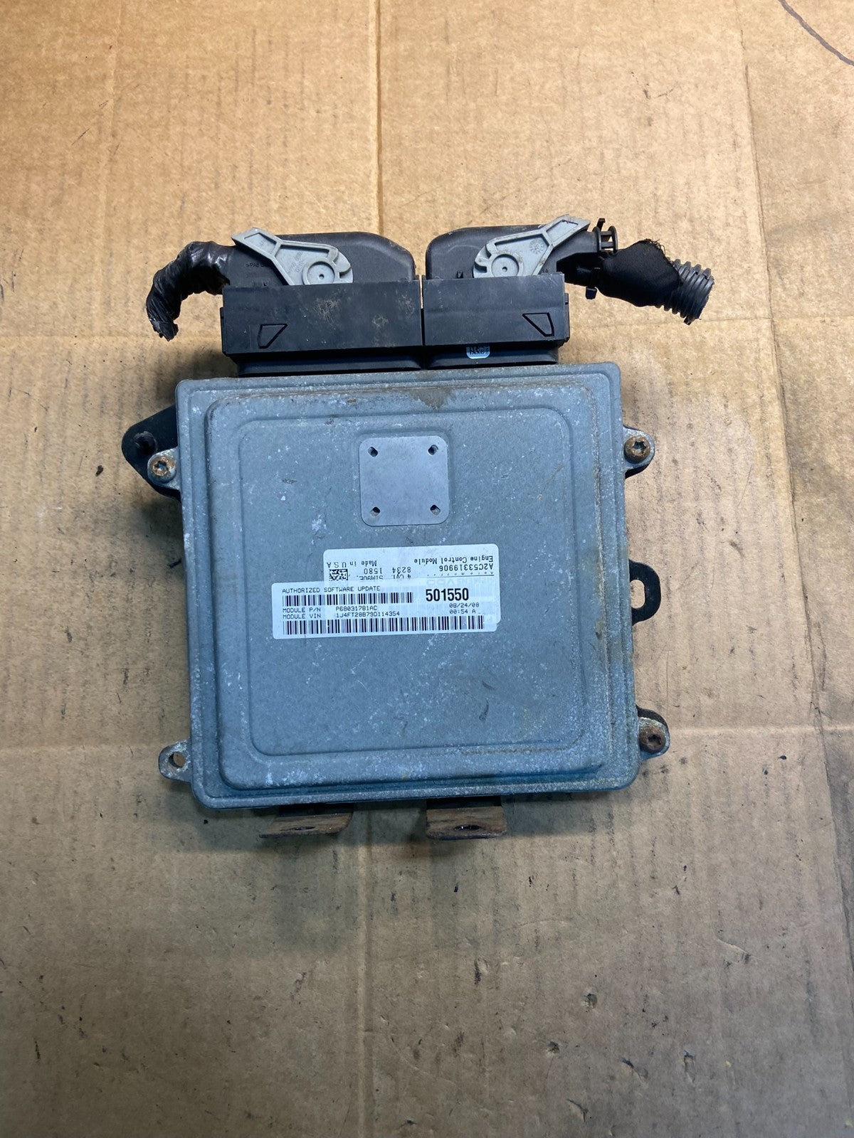 2007 to 2010 Dodge Caliber ECM Engine Computer Module ECU Y3890 DG1