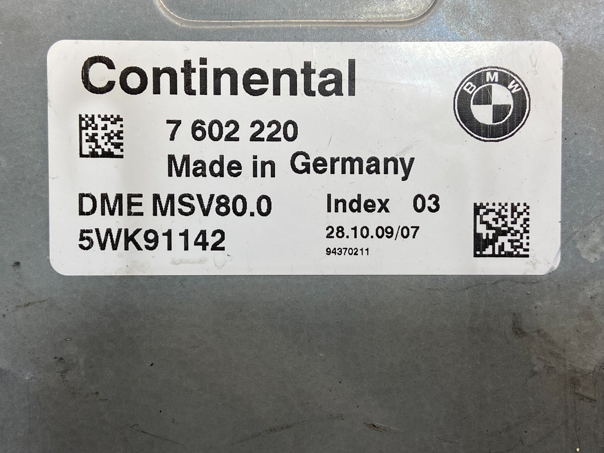 2007 - 2011 BMW 328i 528i E90 ECM ECU Engine Computer 7602220 AG1463 DW2