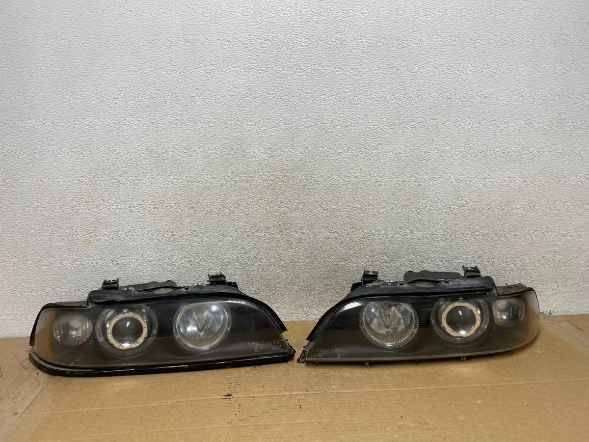 2001-2003 BMW E39 5 Series Headlight Left+Right Set Angel AH7840 DG0