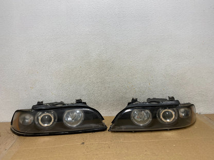 2001-2003 BMW E39 5 Series Headlight Left+Right Set Angel AH7840 DG0