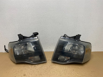 2007 - 2014 Ford Expedition Left+Right Side Headlights Halogen Oem AC4037 DW0