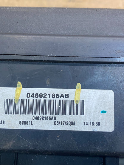 2008 Jeep Grand Cherokee Fuse Box Relay Panel BMC Body Module AD9378 DG6