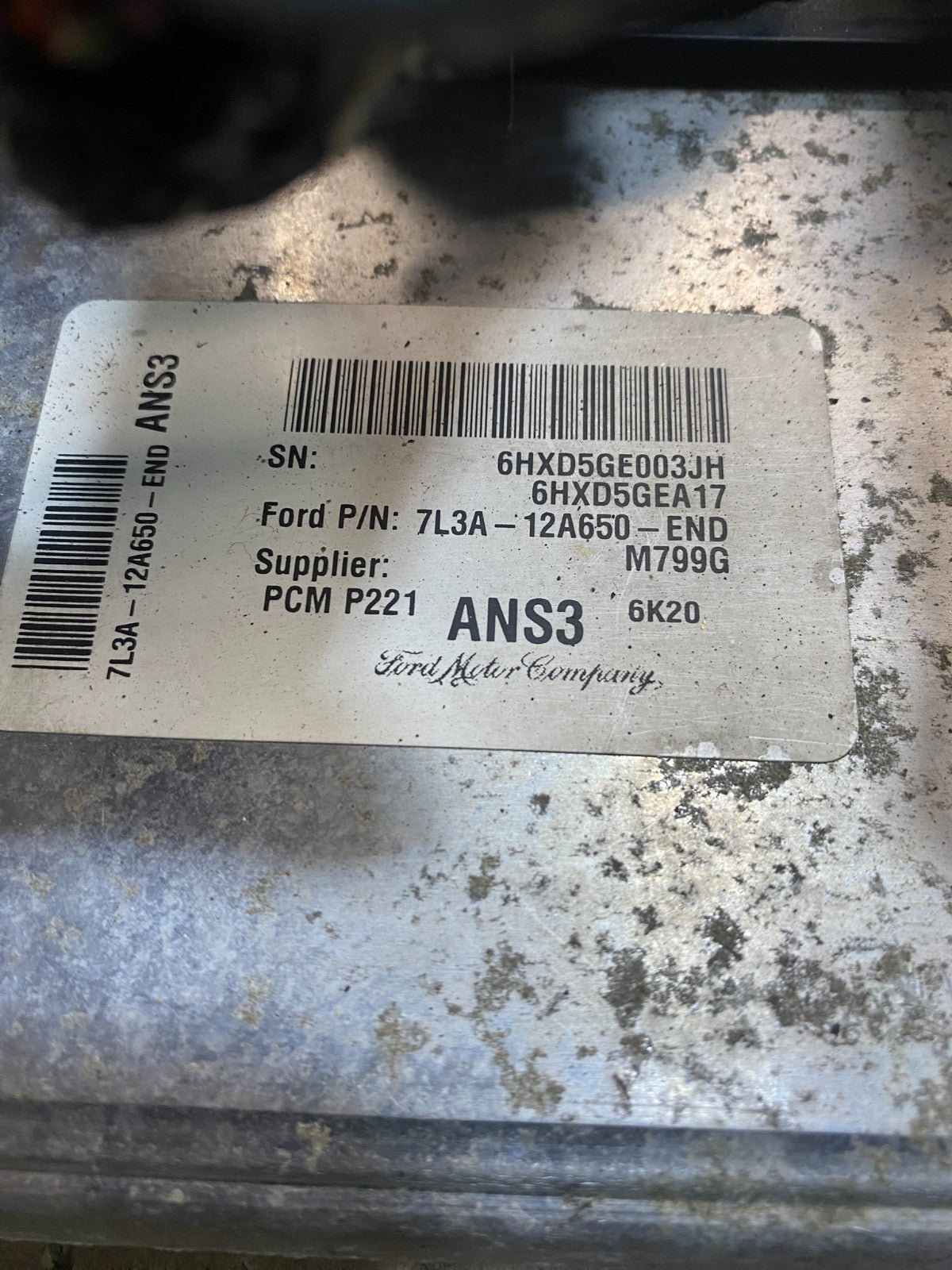 2006 Ford Van E150 E250 4.6L Engine Control Module ECU 7L3a-12a650-END AA7460 DG4