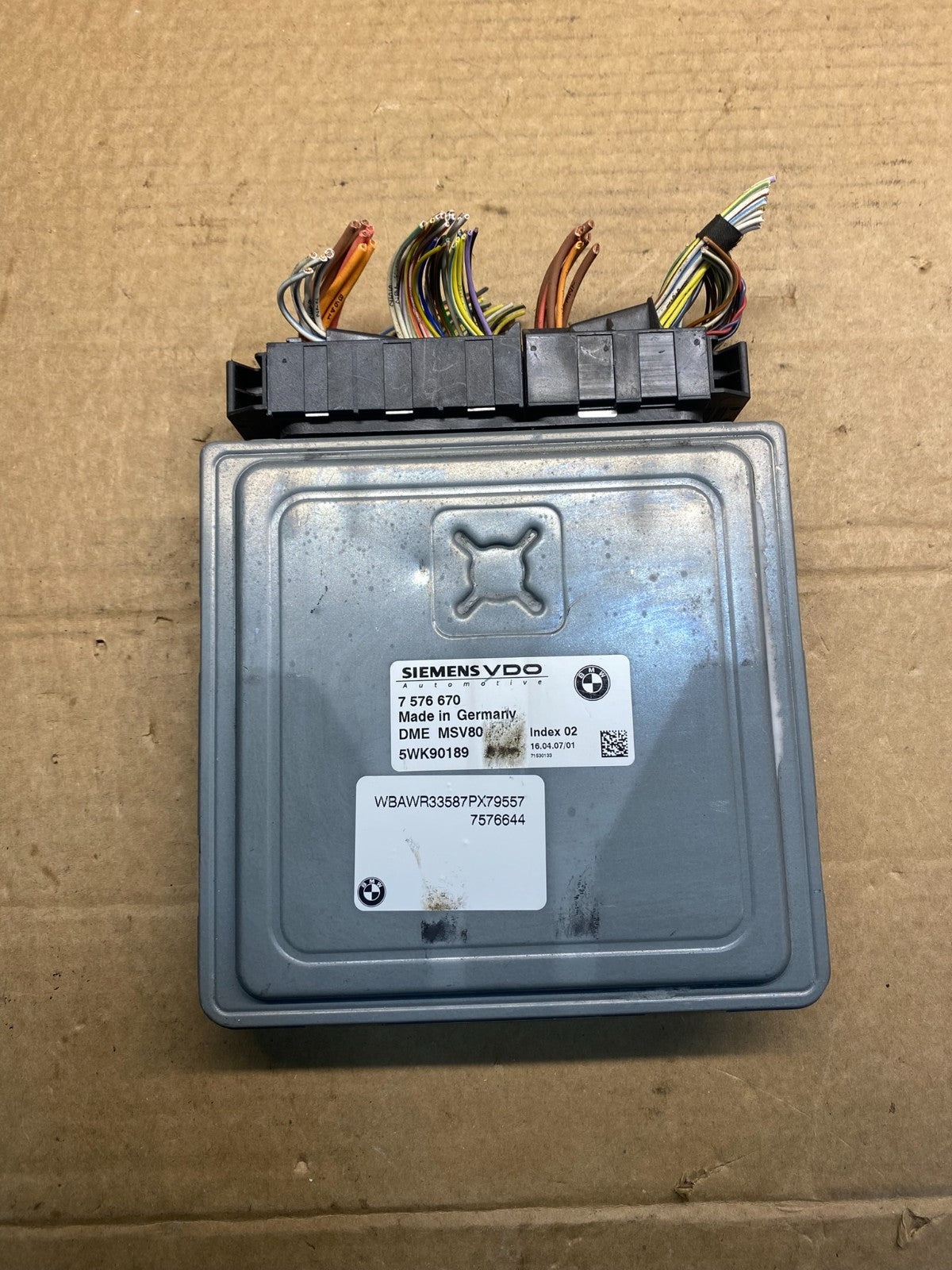 2007 to 2011 Bmw 328i X3 Ecm Ecu Engine Computer Module AF7653 DG0