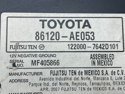 2006 to 2008 Toyota Sienna AM FM CD WMA Mp3 Radio Receiver AI0537 DG11