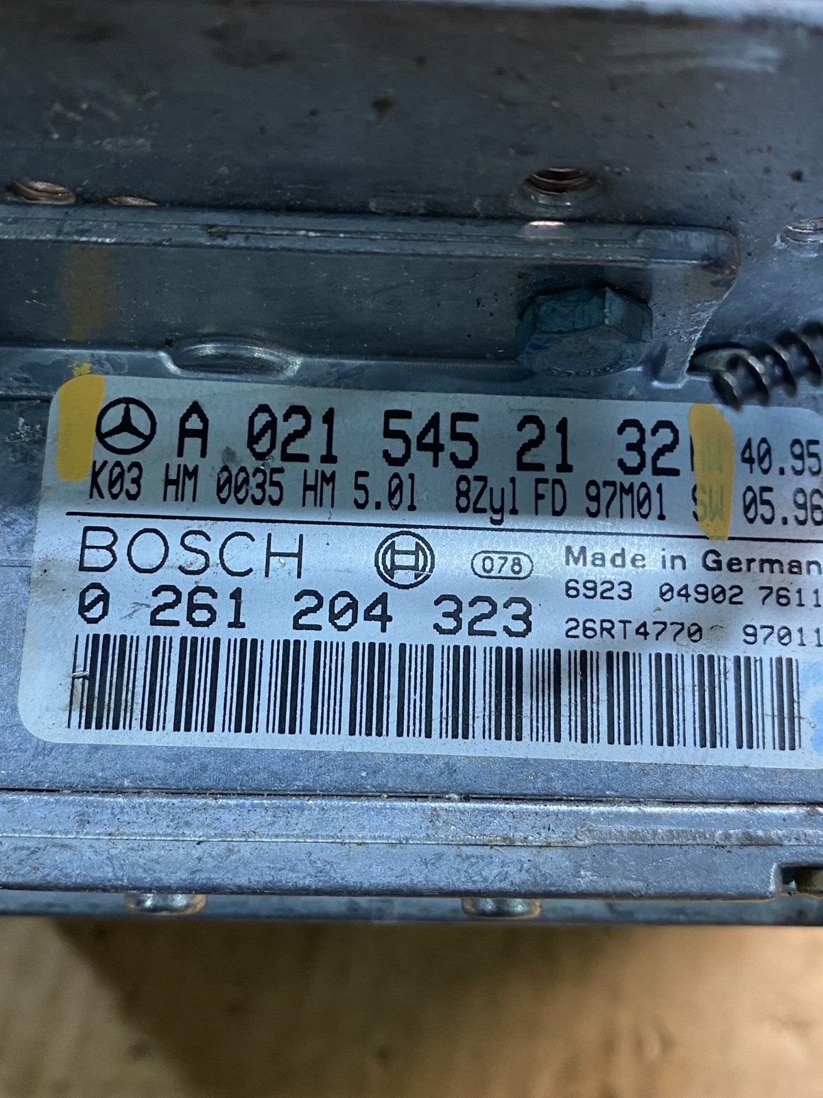1996 - 1998 Mercedes R129 SL500 S500 ECU ECM Engine Control Module AC7845 DG2