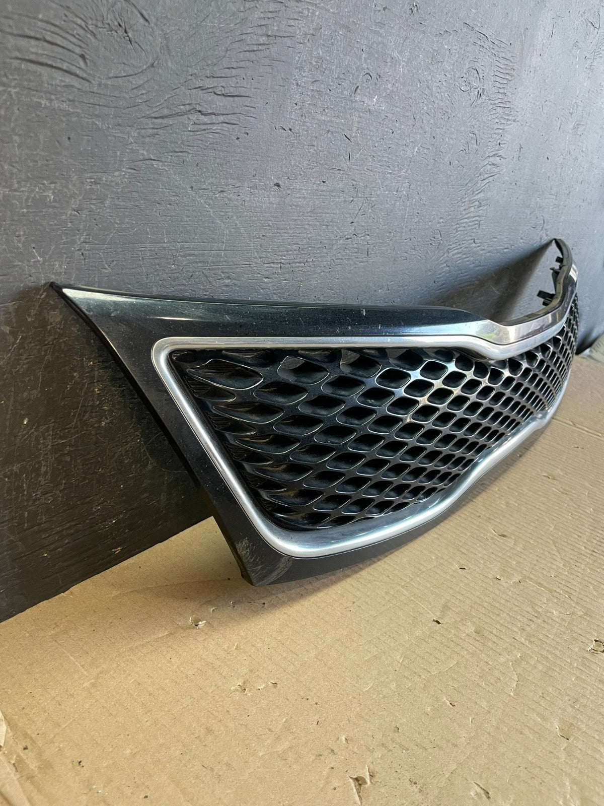 2014 2015 Kia Optima Front Upper Grille Grill Black Chrome AE3783 DG2