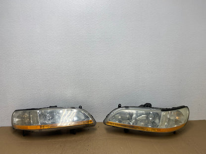 1998 to 2002 Honda Accord Left+Right Set Side Headlights AD2358 DW0
