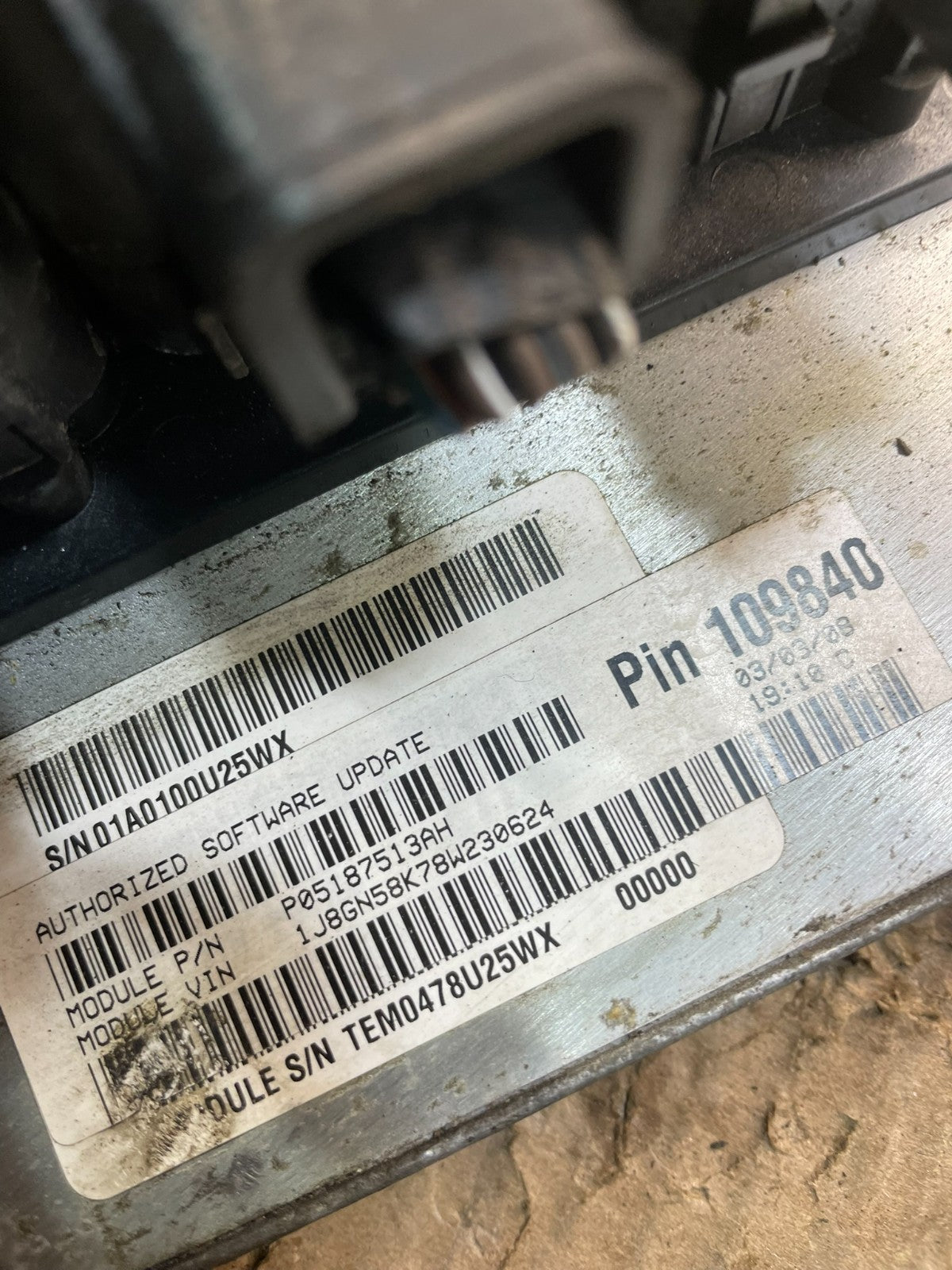 2009 Jeep Liberty Dodge Nitro 3.7L Engine Control Unit ECU ECM OEM x3989 DG3