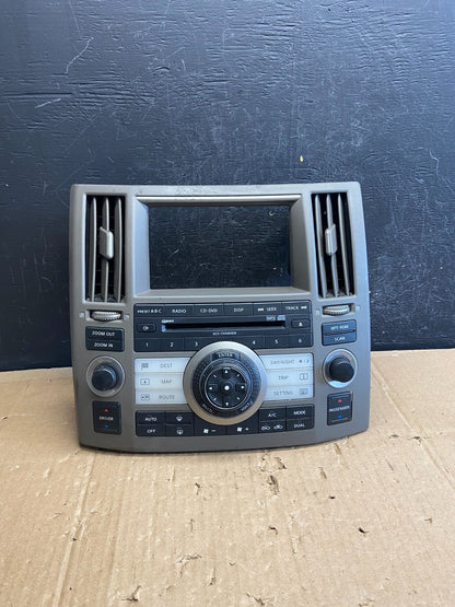 2006 to 2008 Infiniti FX35 FX45 Radio Console Trim Bezel Climate Control AD22540