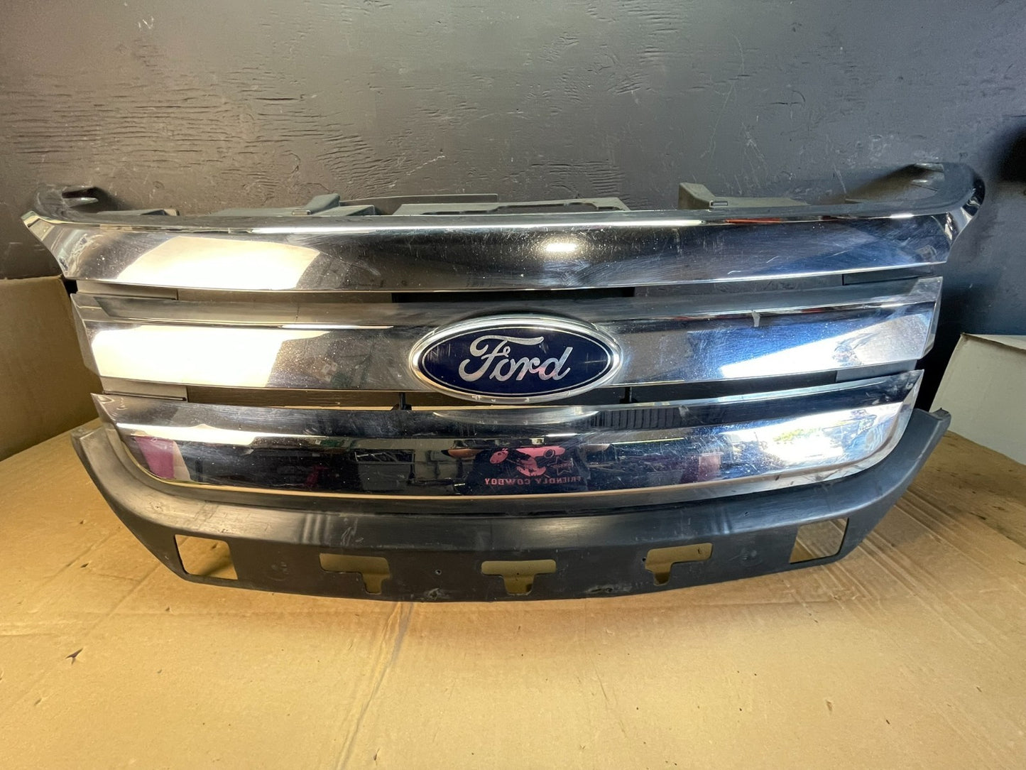 2010 2011 2012 Ford Fusion Front Upper Chrome Grill Grille AC9731 DW0