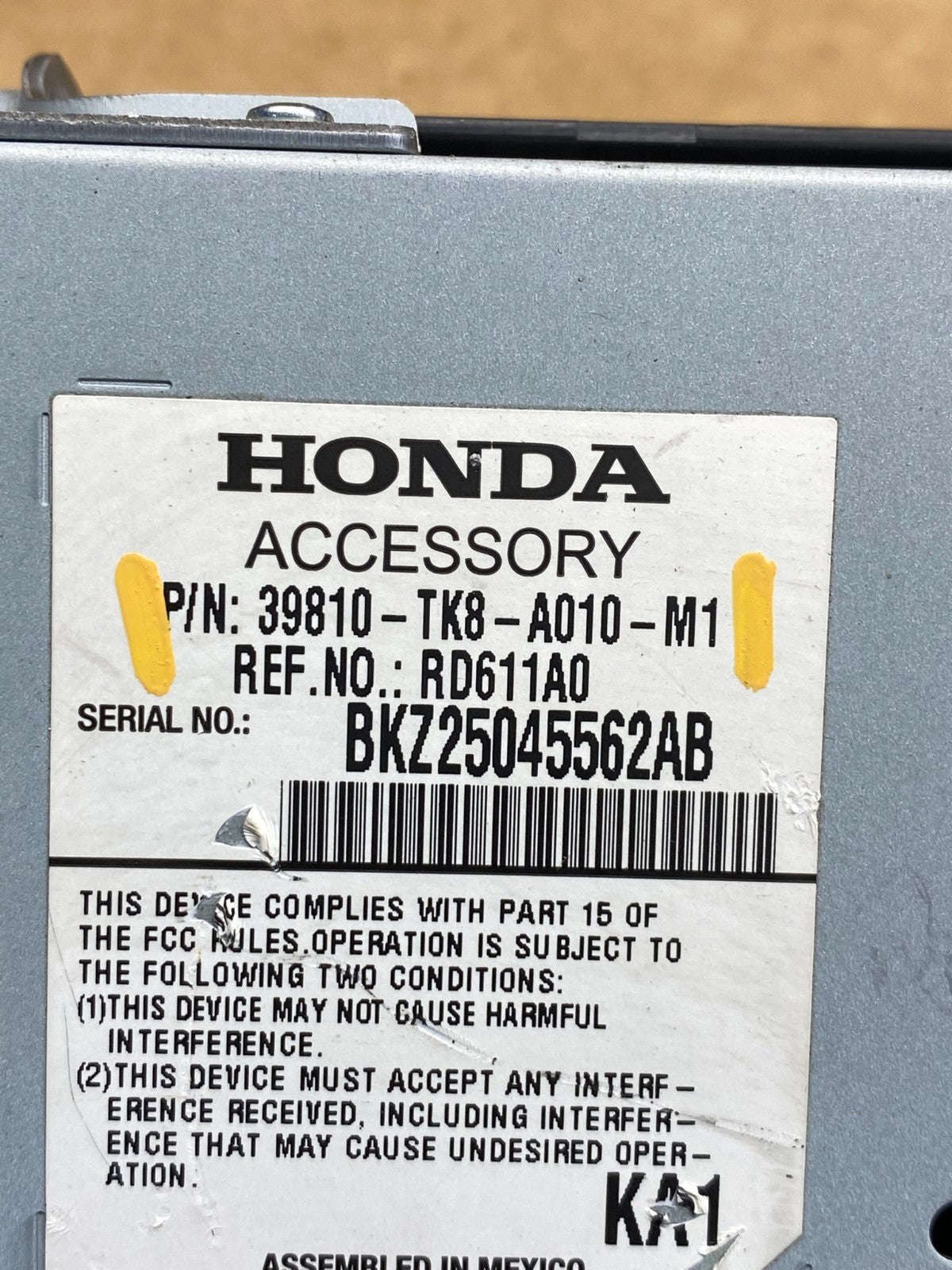 2011 2012 2013 Honda Odyssey Navigation Display Screen ad3698 DG5
