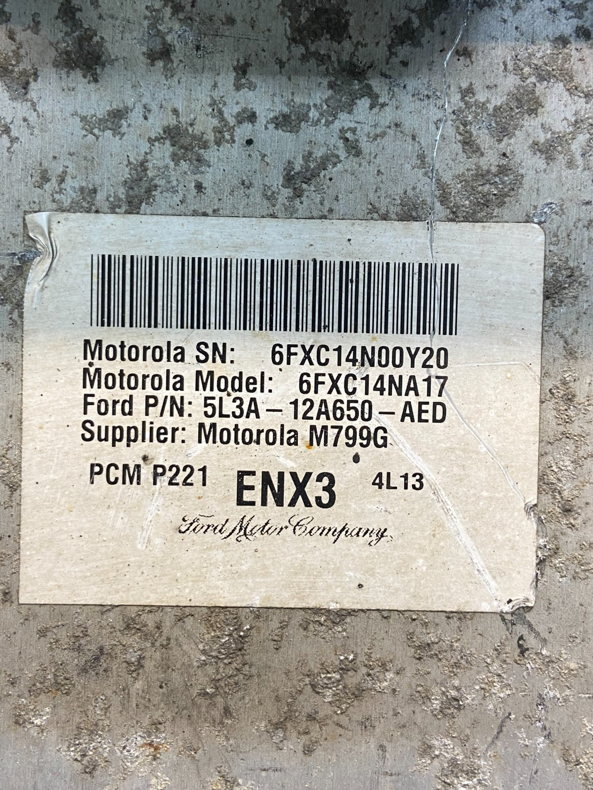 2005 Ford F-150 F150 4.6L Engine Control ECU Module 5l3a-12a650-bpb af9034 DG2