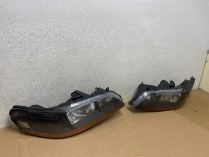 1998 to 2002 Honda Accord Black Left+Right Set Side Headlights R1157 DW2