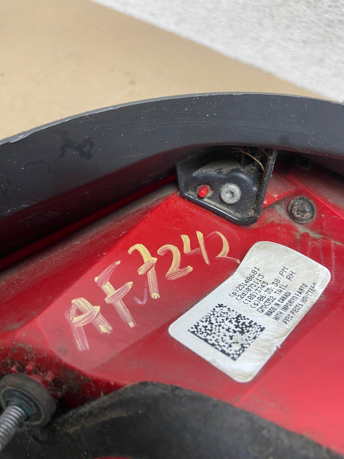 2014 to 2020 Chevrolet Impala Right Passenger Outer Tail Light AF7242 LK7