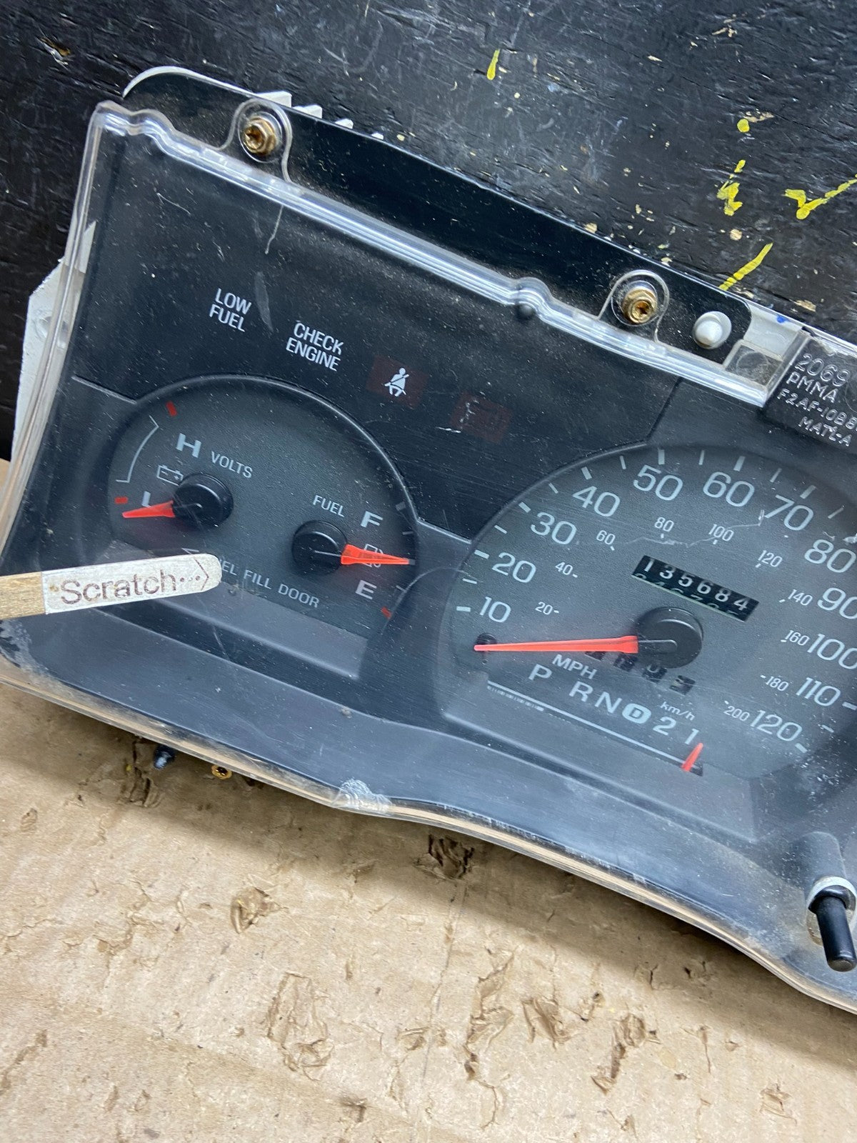 1998 to 2005 Mercury Marquis Speedometer Cluster Gauge Oem v7765 DG3
