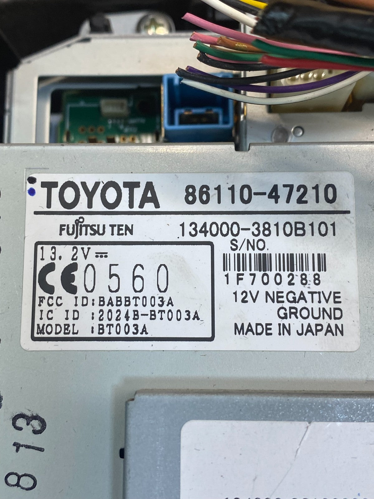 2006 to 2009 Toyota Prius Radio Stereo Receiver Screen Display AG9509 DG5