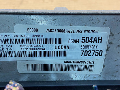 2008 Dodge Ram 1500 5.7L ECU ECM Engine Control Computer P05094504AH AE4642 DG2