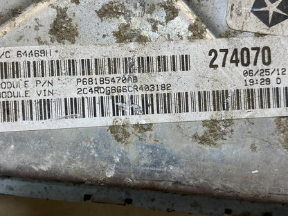 2012 Dodge Grand Caravan Town & Country ECM ECU Engine Computer AE8071 DW2