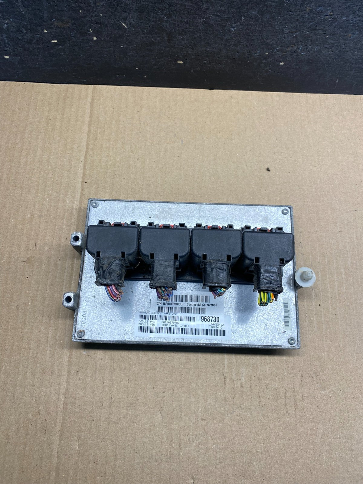 2012 Jeep Liberty 3.7L Engine Control Unit ECU ECM P68103707AD AG9433 DW0