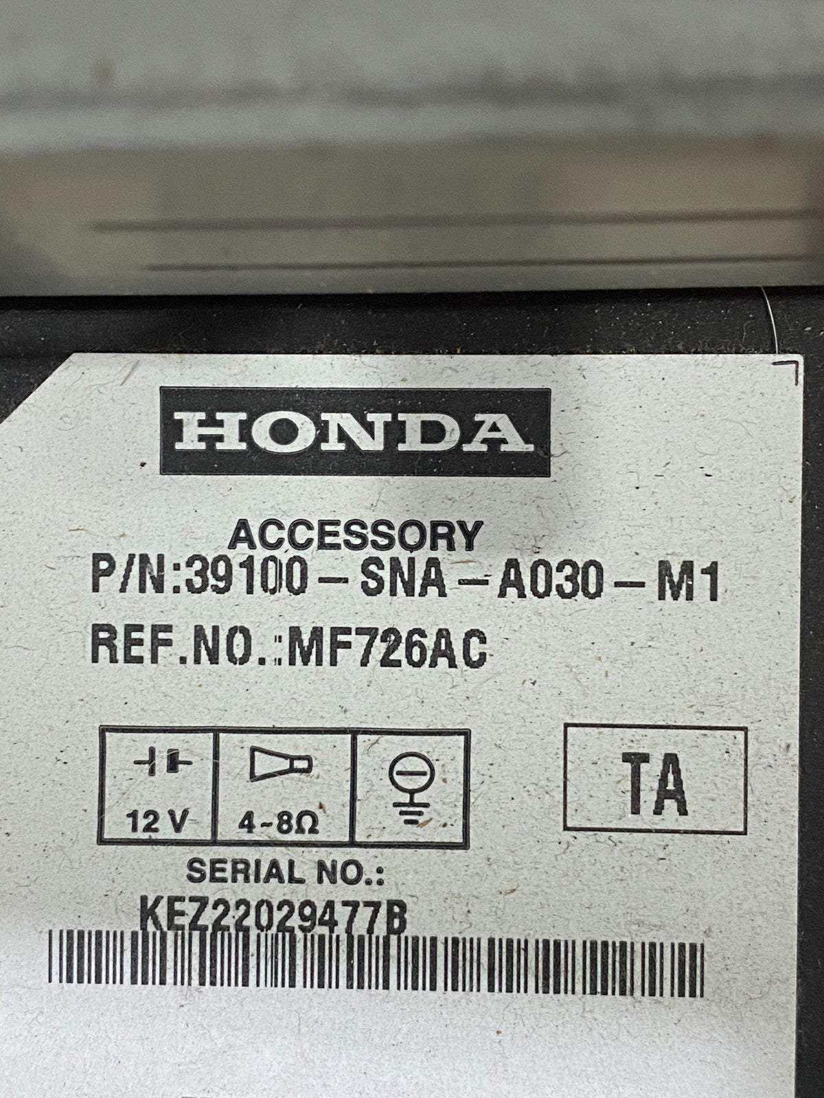 2006 - 2011 Honda Civic Radio AM/FM Climate Control Air Vent Bezel AC6974 DG6