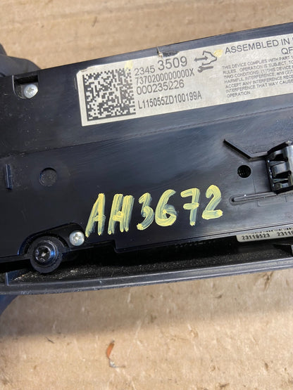 2014 to 2017 Chevrolet Impala Center Climate Control A/C Heater AH3672 DG5