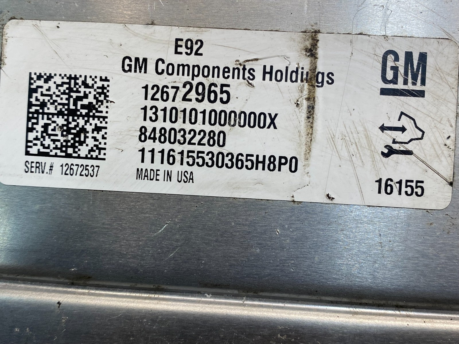 2014 2015 2016 Chevrolet GMC Cadillac Engine ECU ECM 12672965 AF8921 DG2