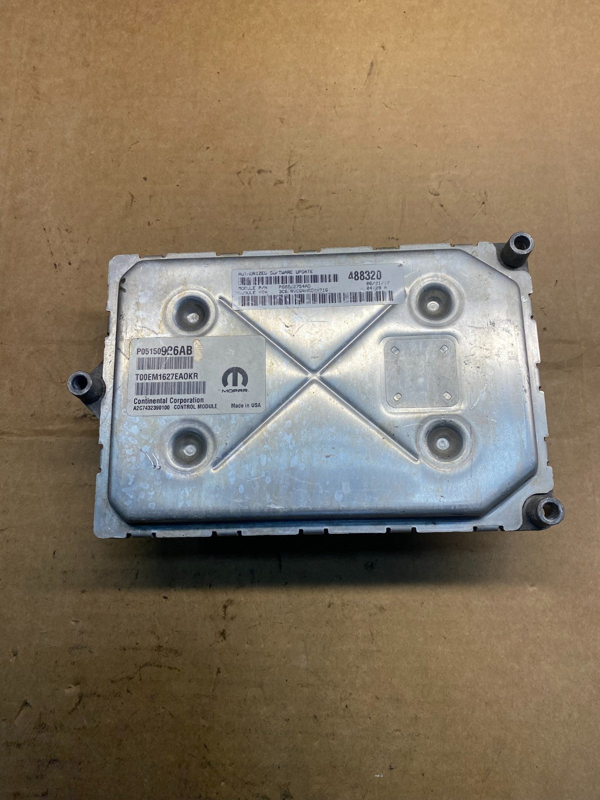 2015 Ram Promaster City Engine Computer ECM ECU AD7396 DG1