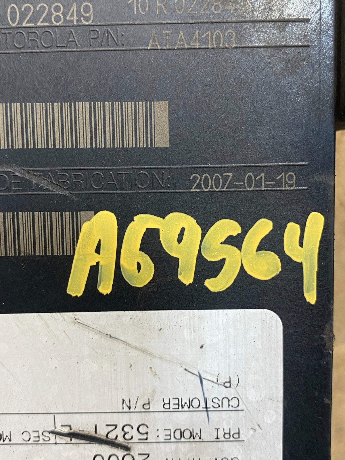 Allison Transmission Control Module 29545322 AG9564 DG3