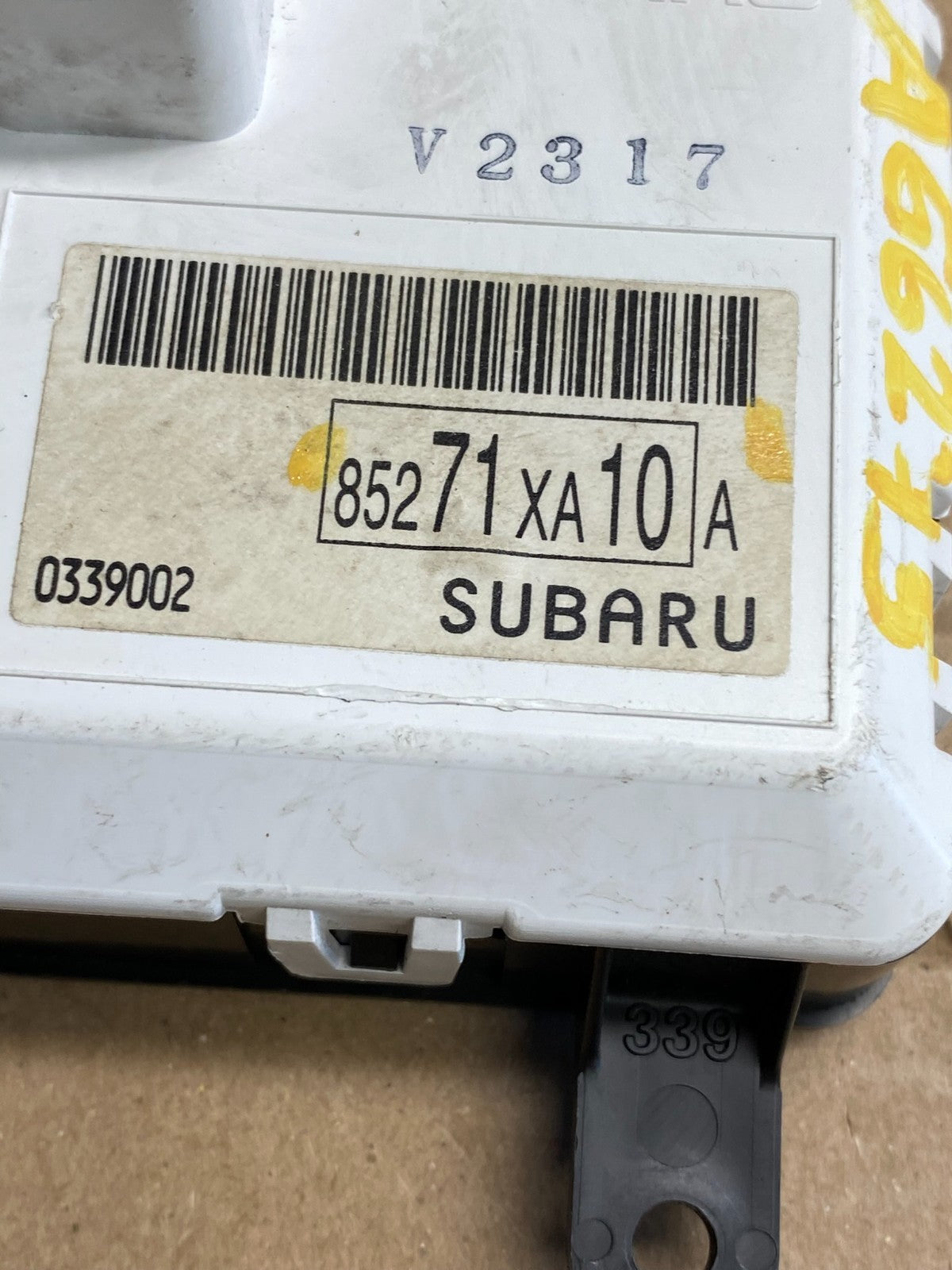 2008 - 2014 Subaru Tribeca Security Information Display Screen AG6275 DG3